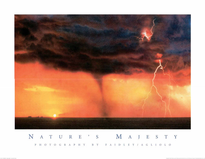 Tornado - Nature's Majesty by Faidley Agliolo - 22 X 28" - Fine Art Poster.