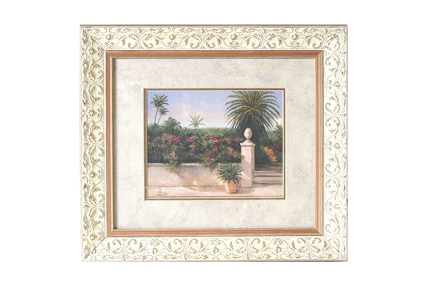 Palm Gate II - (Frame with Double Matte and Glass Ready to Hang)