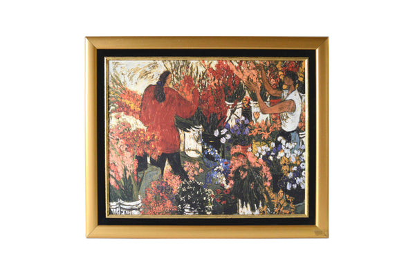 Floral by Robert Savignac - 22 X 27 Inches (Frame Canvas  Ready to Hang)