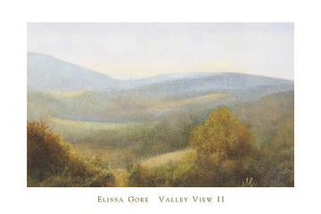 Valley View II by Elissa Gore - 24 X 36" - Fine Art Poster.