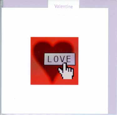  Message Inside: "With Love on Valentine's Day" by Schwster- 5 X 5 Inches (Greeting Card)
