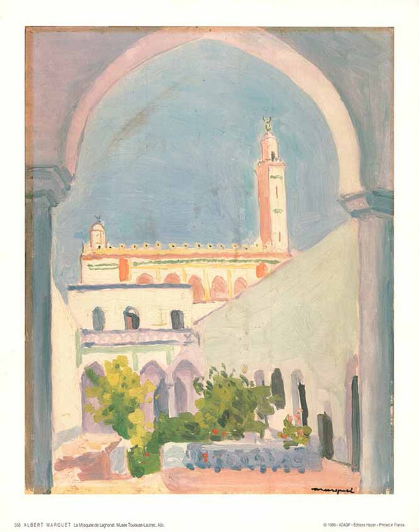 La Mosquée de Laghonat by Albert Marquet - 10 X 12" - Fine Art Poster.