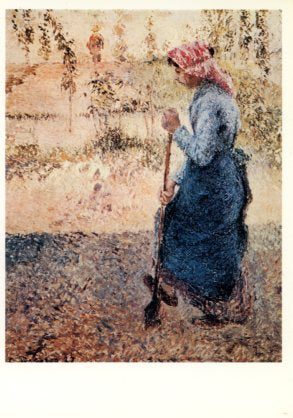 Peasant Woman with a Spade by Pissarro - 4 X 6 Inches (Postcard)