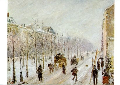 Snow Effect by Pissarro - 4 X 6 Inches (Postcard)