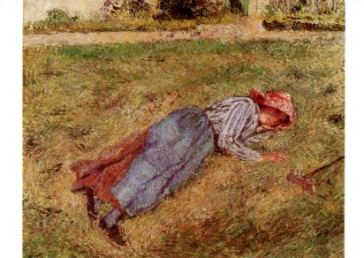Le Repos, 1882 by Pissarro - 4 X 6 Inches (Postcard)