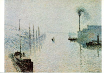 River, Early Morning, 1888 by Pissarro - 4 X 6 Inches (Postcard)