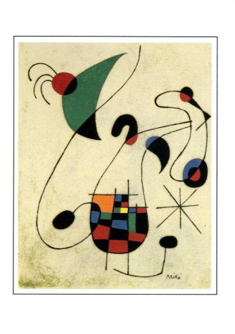 The Melancholy Singer, 1955 by Joan Miro - 5 X 7 Inches (Greeting Card)