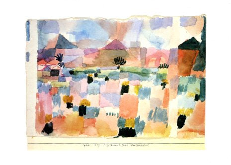 St Germain in Tunis by Paul Klee - 5 X 7 Inches (Greeting Card)