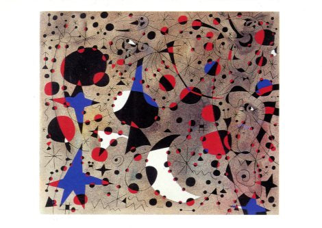 Le Chant du Rossignol a minuit et la pluie matinale, 1940 by Joan Miro - 5 X 7 Inches (Greeting Card)