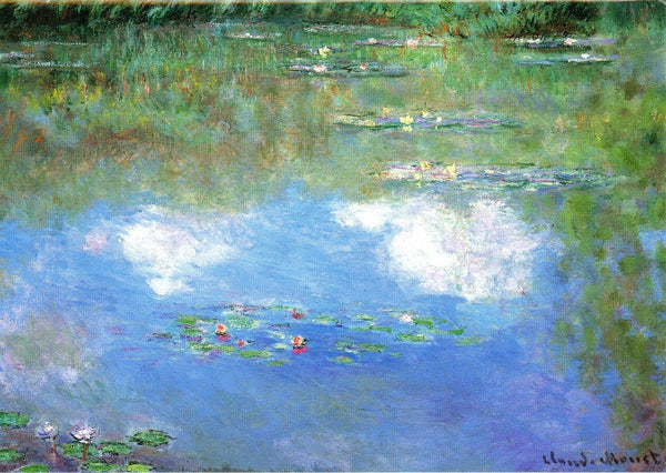 Nymphéas, Les Nuages, 1903 by Claude Monet - 5 X 7 Inches (Greeting Card)