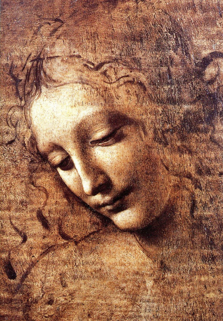 La Scapiliata by Leonardo Da Vinci - 5 X 7" (Greeting Card)
