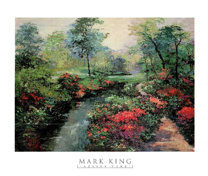Azalea Park by Mark King - 30 X 34" - Fine Art Poster.