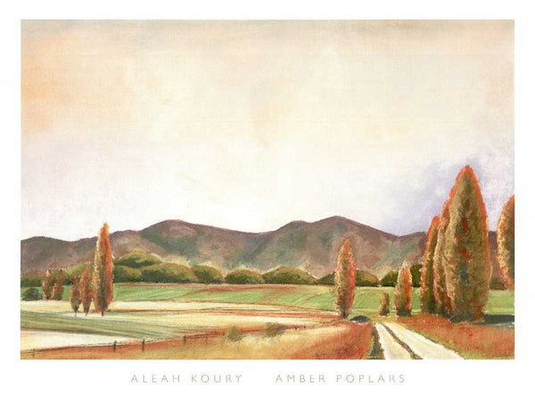 Amber Poplars by Aleah Koury - 26 X 34" - Fine Art Poster.