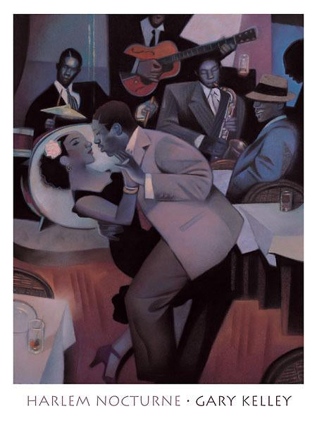 Harlem Nocturne by Gary Kelley - 24 X 32" - Fine Art Poster.