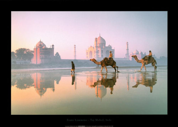 Taj Mahal, India by Frans Lemmens - 20 X 28" - Fine Art Poster.