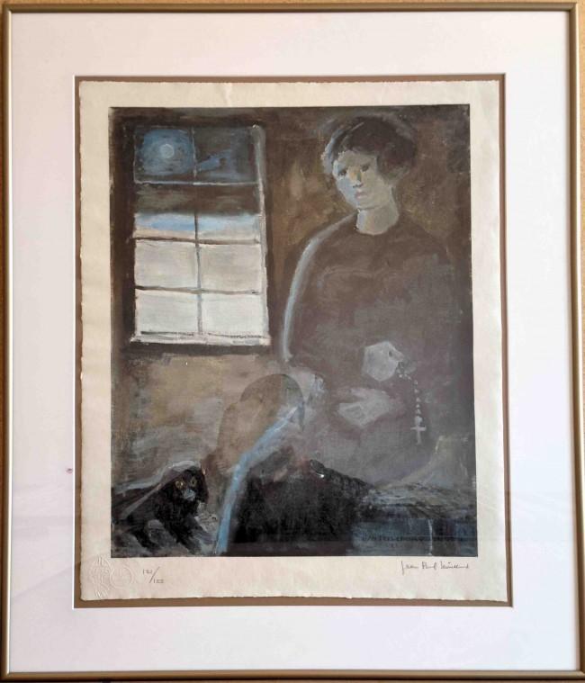 Marie Chapdelaine by Jean-Paul Lemieux - 25 X 29" (Framed Lithograph Numbered & Signed) 121/125