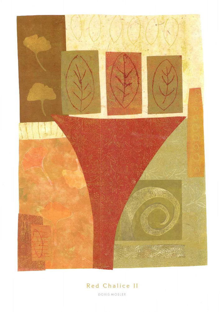 Red Chalice II by Doris Mosler - 19 X 26" - Fine Art Poster.