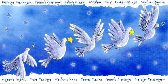 Season's Greeting / Meilleurs Voeux by PanoraMAC - 4 X 8 Inches (Greeting Card)