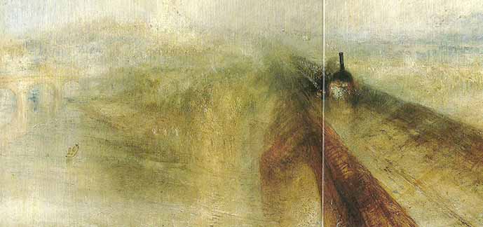 Rain, Steam and Speed - The Great Western Railway, 1844 by Joseph Turner - 5 X 10" (Postcard)