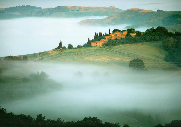 Misty Toscan Morning by Muzzi - 20 X 28" - Fine Art Poster.