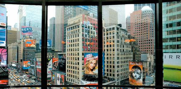 Times Square, N.Y. by Torsten Andreas Hoffmann - 20 X 40" - Fine Art Poster.