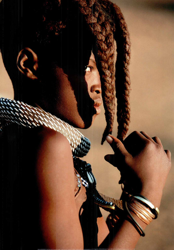 Young Himba Girl, Namibia by Winfried Wisniewski - 20 X 28" - Fine Art Poster.