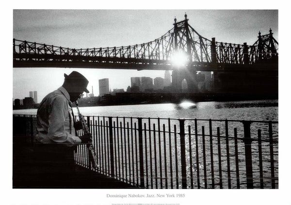 Jazz New York, 1985 par Dominique Nabokov - 20 X 28"- Affiche d'art.