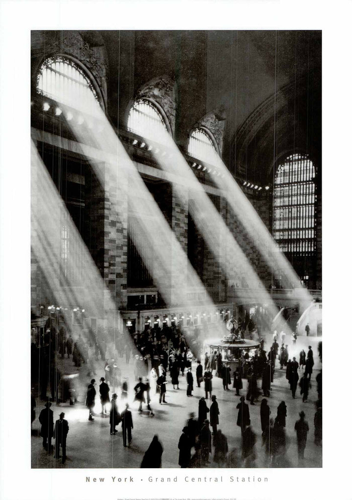 Grand Central Station New York by Herbert - 20 X 28" - Fine Art Poster.