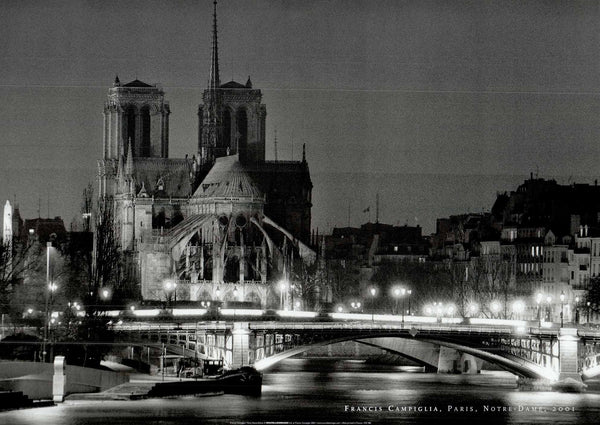 Paris Notre Dame, 2001 par Francis Campiglia - 20 X 28" - Affiche Fine Art.