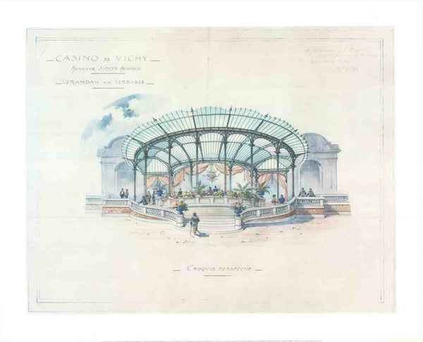 Casino of Vichy - Project for a Terrace at the Casino, 1922