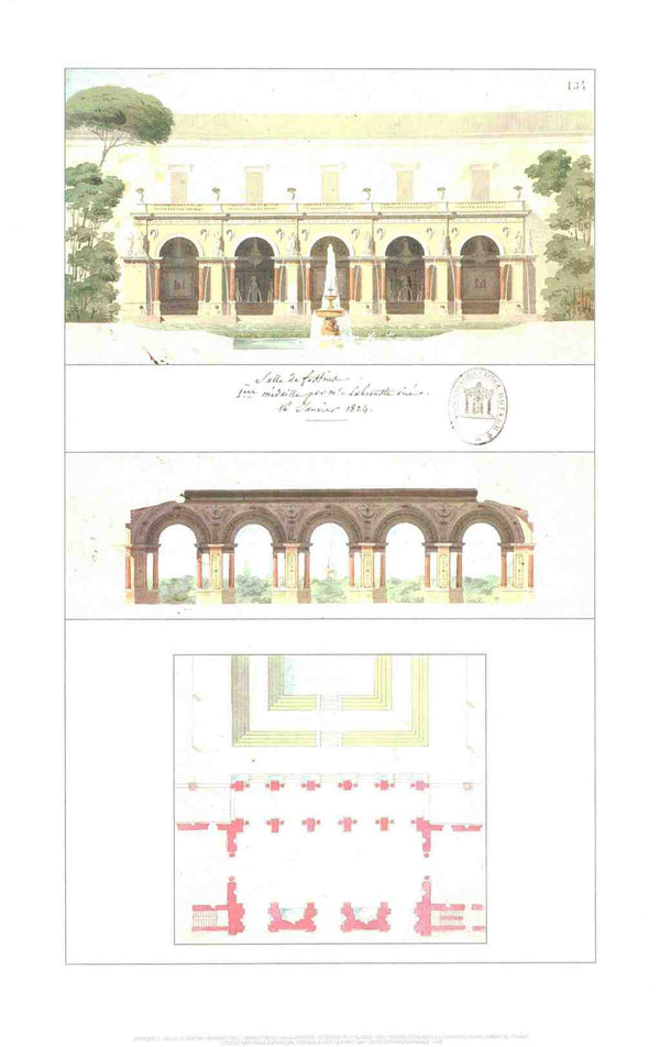 Salle des banquets, 1824