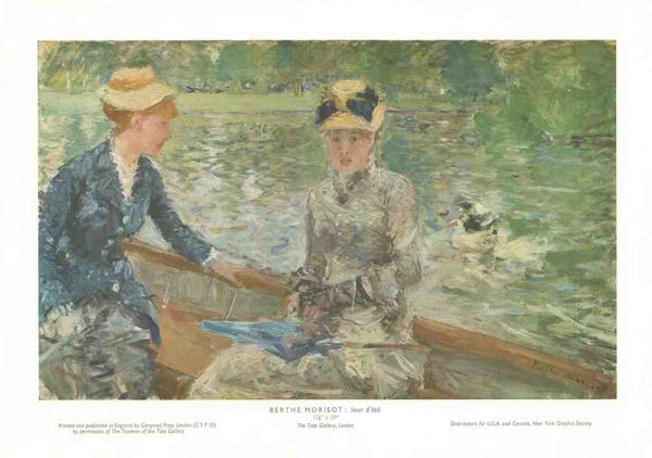 Jour d’Eté by Berthe Morisot - 12 X 16 Inches (Art Print)