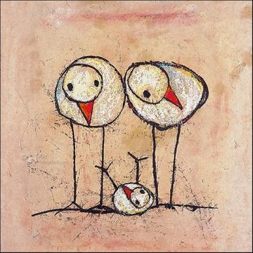1+1=3 by Hans P. Innemee - 6 X 6 Inches (Greeting Card)