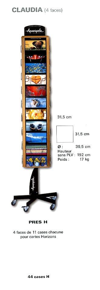 Claudia Card Stand - 16" - Fine Art Poster.