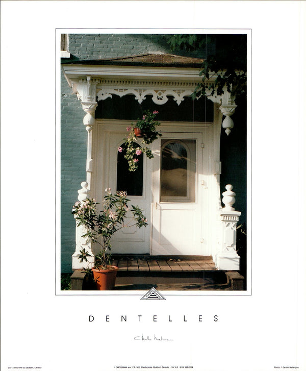 Dentelles de Carole Melancon - 11 X 13 pouces - Affiche d'art.