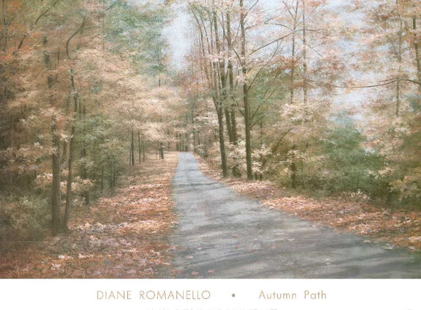 Autumn Path by Diane Romanello - 27 X 36" - Fine Art Poster.