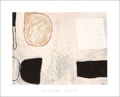 Formes et ombres, 1962 de William Scott - 28 X 36 pouces - (Sérigraphie / Sérigraphie)
