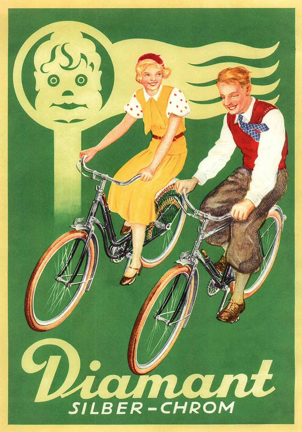 Affiche de vélo Diamant - Allemagne, 1935