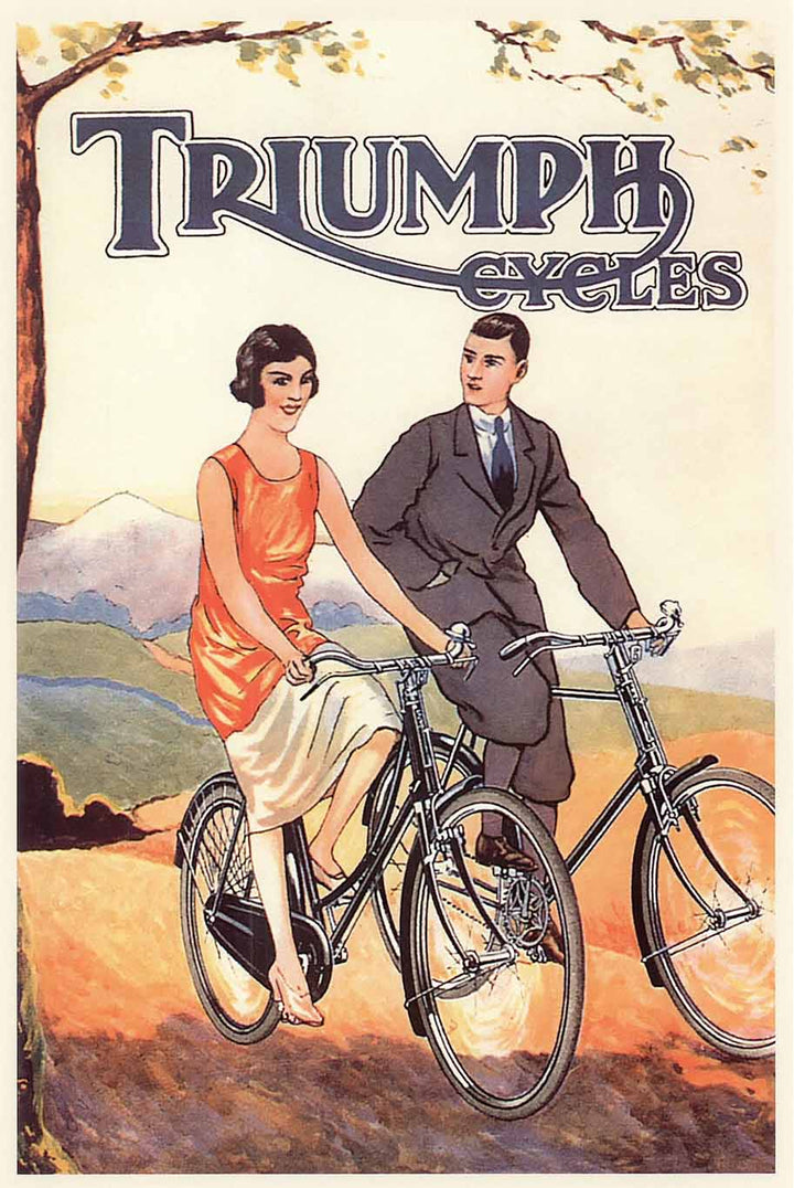 Triumph Cycles, 1922 - 20 X 28" - Fine Art Poster.