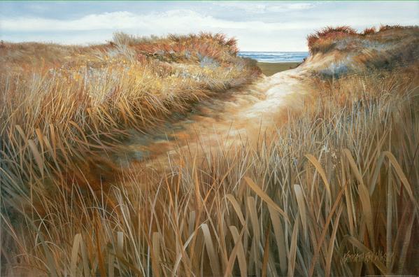 Ocean Vista I, 2000 par Kenneth Wilson - 24 X 36 pouces - Affiche d'art.