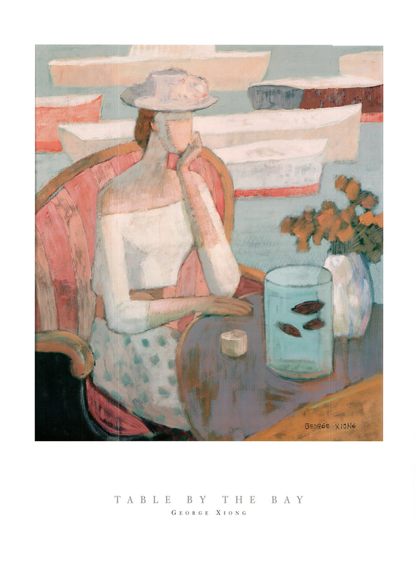 Table by the Bay by George Xiong- 24 X 32" - Fine Art Posters.