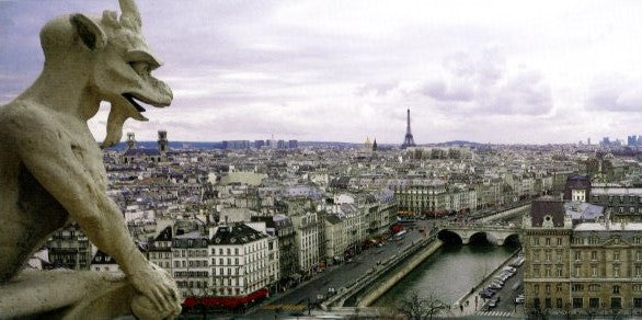 Panorama Parisien by Thomas Renaut - 4 X 8 Inches (Greeting Card)