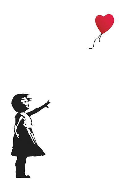 Balloon Girl by Banksy - 24 X 36 inches (Art Print)
