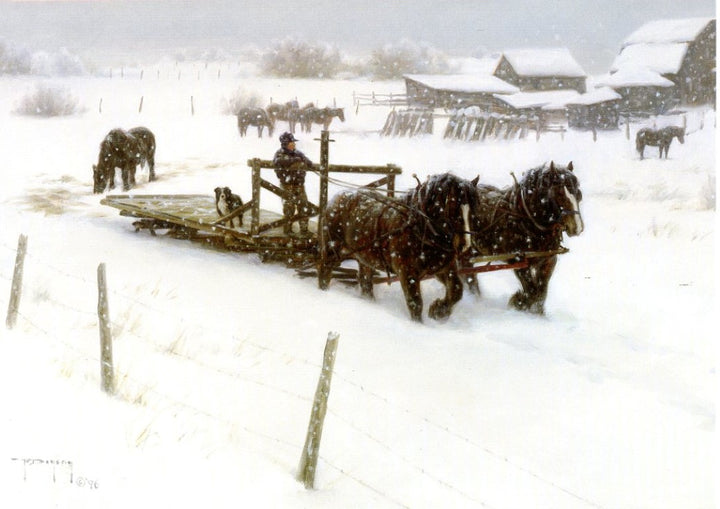 Snowy Day by Robert Duncan - 5 X 7" (Greeting Card)