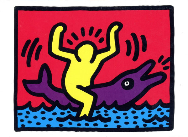 Untitled by Keith Haring - 5 X 7 Inches (Greeting Card)