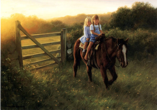 Ridin' Double by Robert Duncan - 5 X 7" (Greeting Card)