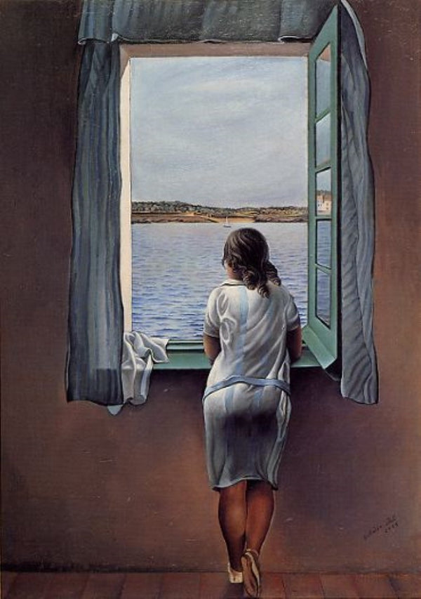 Woman at the Window, 1925 by Salvador Dali - 5 X 7 Inches (Greeting Card)