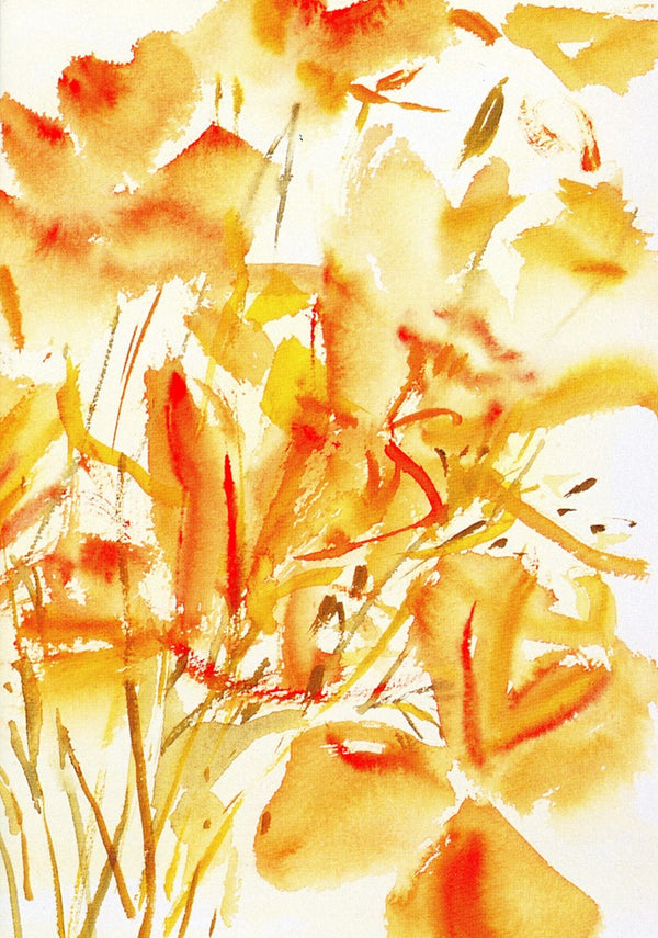Californian Poppies (detail), 2005 by Claudia Hutchins - 5 X 7 Inches (Greeting Card)