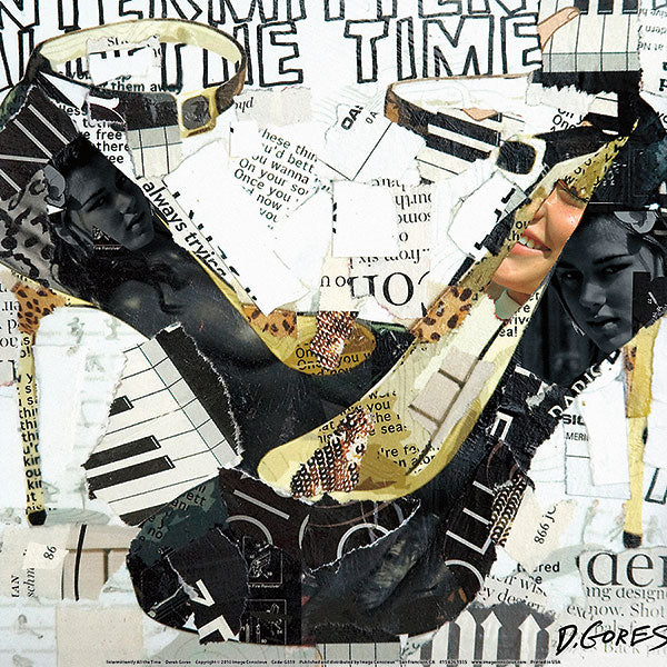 Intermittently All the Time by Derek Gores - 12 X 12 Inches (Art Print)