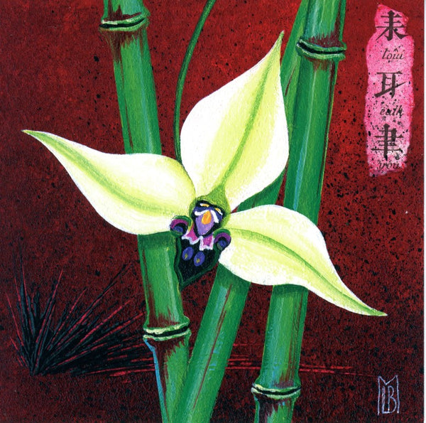 Orchidée et bambou II